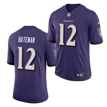 Rashod Bateman Baltimore Ravens purple Vapor jersey