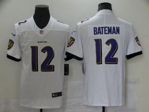 Rashod Bateman Baltimore Ravens white jersey