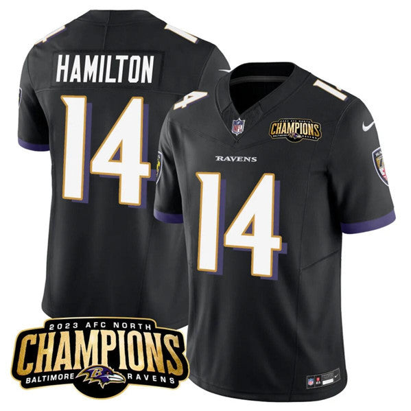 Kyle Hamilton Baltimore Ravens black Vapor jersey