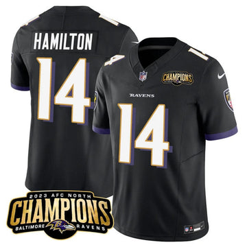 Kyle Hamilton Baltimore Ravens black Vapor jersey