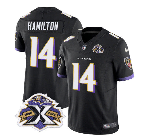 Kyle Hamilton Baltimore Ravens black Vapor jersey