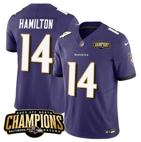 Kyle Hamilton Baltimore Ravens purple Vapor jersey