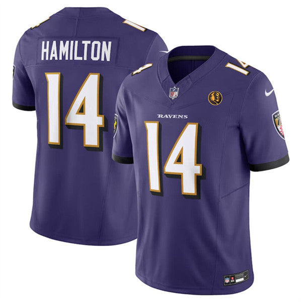 Kyle Hamilton Baltimore Ravens purple Vapor jersey