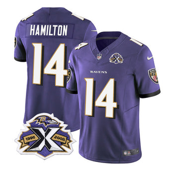 Kyle Hamilton Baltimore Ravens purple Vapor jersey