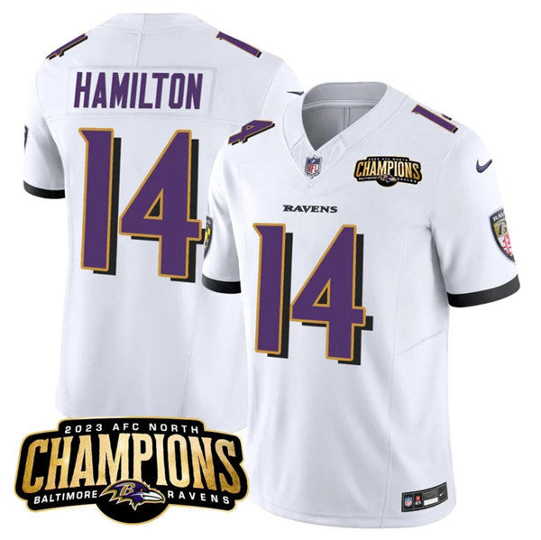 Kyle Hamilton Baltimore Ravens white Vapor jersey
