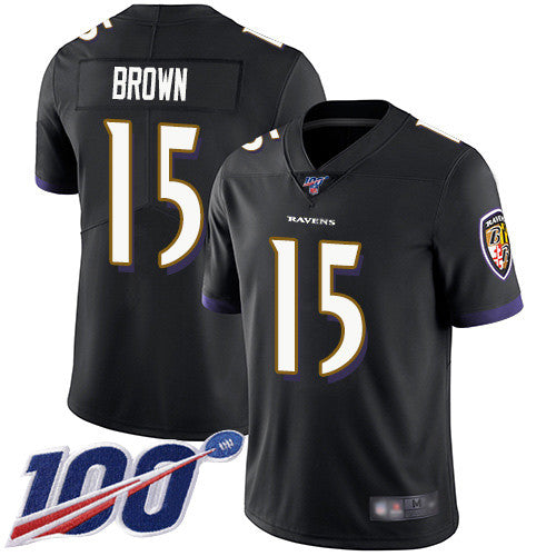 Marquise Brown Baltimore Ravens black Vapor jersey