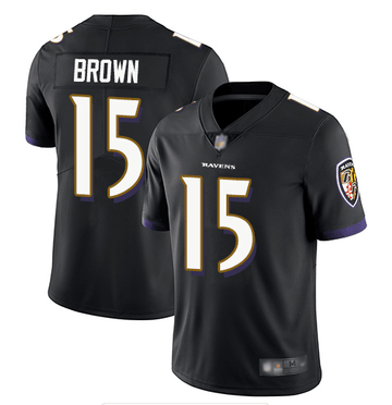 Marquise Brown Baltimore Ravens black Vapor jersey