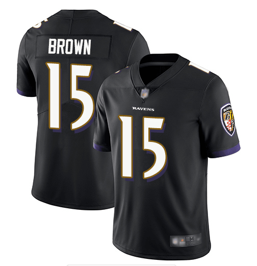 Marquise Brown Baltimore Ravens black Vapor jersey