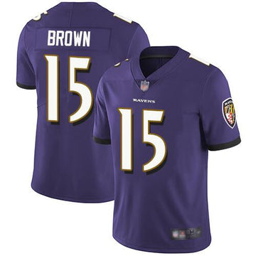 Marquise Brown Baltimore Ravens purple Vapor jersey