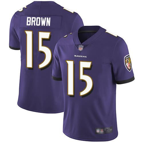 Marquise Brown Baltimore Ravens purple Vapor jersey