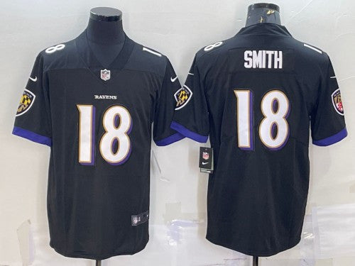 Roquan Smith Baltimore Ravens black Vapor jersey