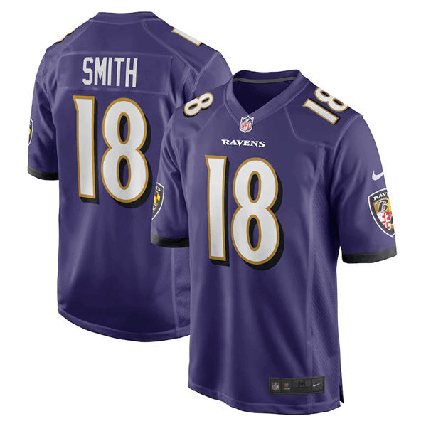 Roquan Smith Baltimore Ravens purple Game jersey