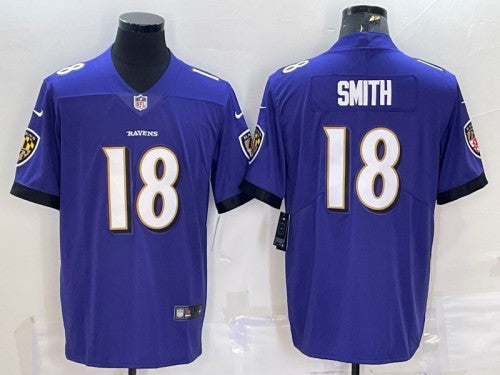 Roquan Smith Baltimore Ravens purple Vapor jersey