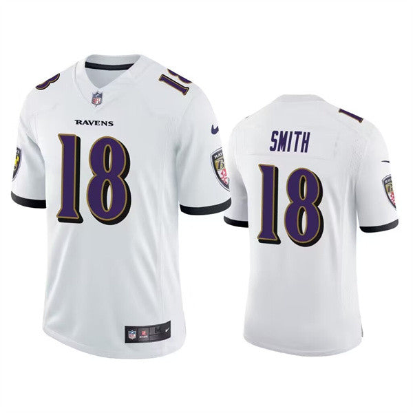 Roquan Smith Baltimore Ravens white Game jersey