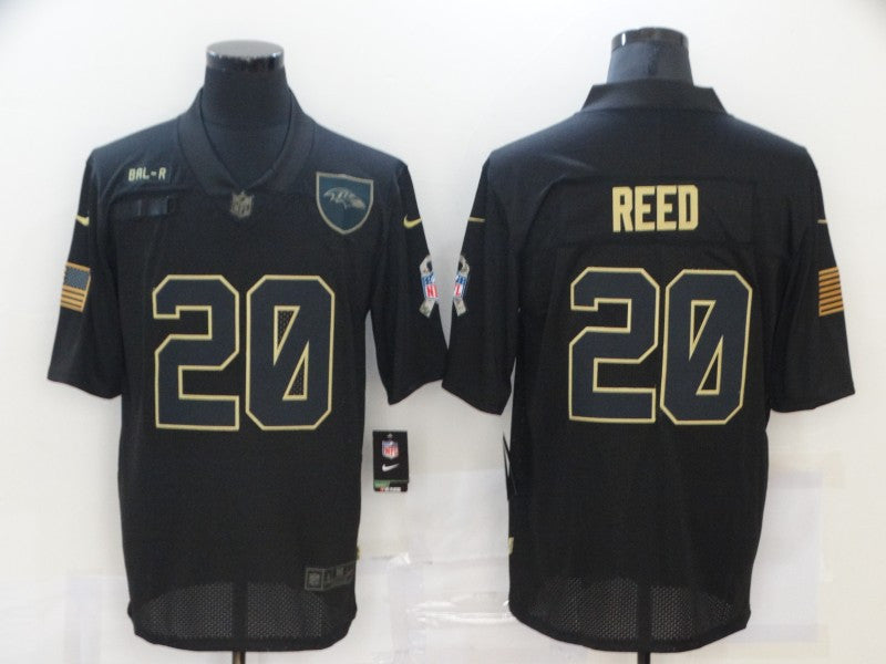 Ed Reed Baltimore Ravens black Salute To Service jersey