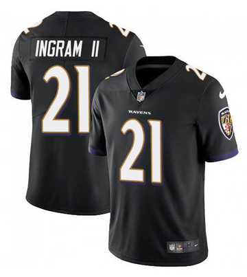 Mark Ingram II Baltimore Ravens black Color Rush jersey