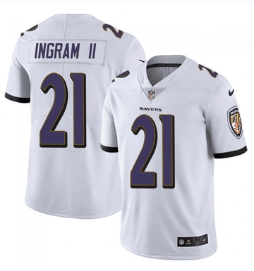 Mark Ingram II Baltimore Ravens white Color Rush jersey