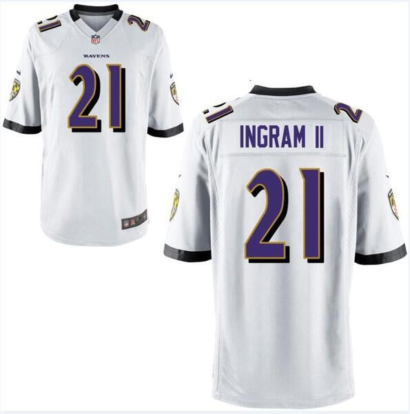 Mark Ingram Baltimore Ravens white jersey