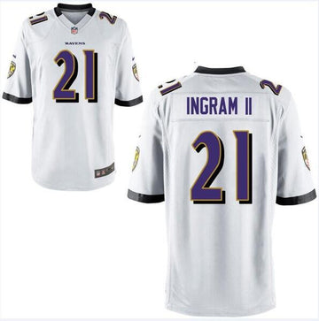 Mark Ingram Baltimore Ravens white jersey