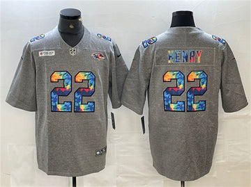 Derrick Henry Baltimore Ravens gray Limited jersey