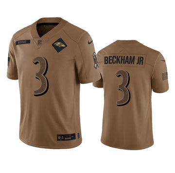 Odell Beckham Jr Baltimore Ravens brown Salute To Service jersey