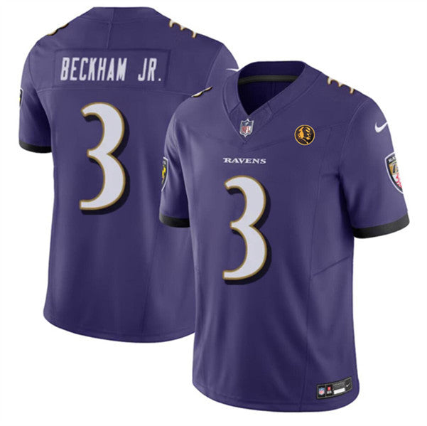 Odell Beckham Jr Baltimore Ravens purple Vapor jersey