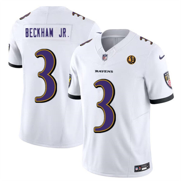 Odell Beckham Jr Baltimore Ravens white Vapor jersey
