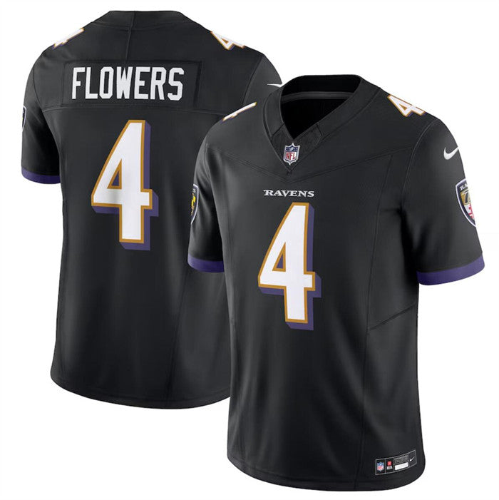 Zay Flowers Baltimore Ravens black Limited jersey