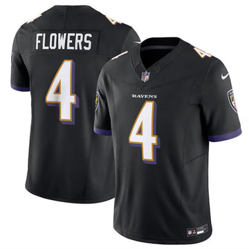 Zay Flowers Baltimore Ravens black Limited jersey