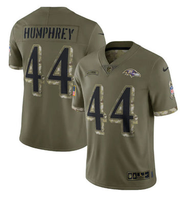 Marlon Humphrey Baltimore Ravens olive Salute To Service jersey