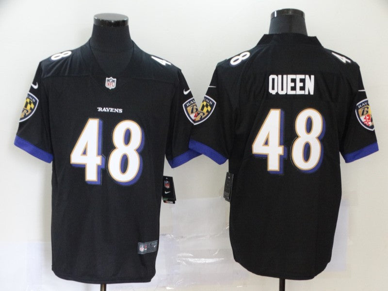 Patrick Queen Baltimore Ravens black Vapor jersey