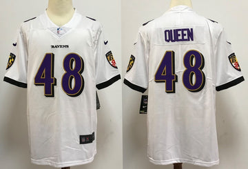 Patrick Queen Baltimore Ravens white Vapor jersey
