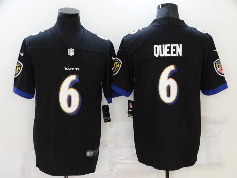 Patrick Queen Baltimore Ravens black Vapor jersey
