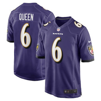 Patrick Queen Baltimore Ravens purple Game jersey