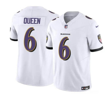 Patrick Queen Baltimore Ravens white Limited jersey
