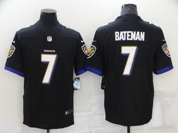 Rashod Bateman Baltimore Ravens black Vapor jersey