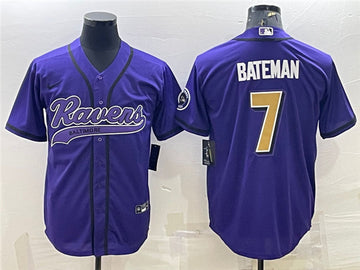 Rashod Bateman Baltimore Ravens purple jersey