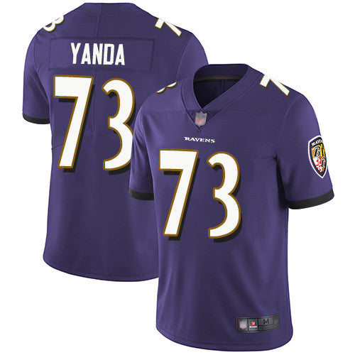 Marshal Yanda Baltimore Ravens purple Vapor jersey