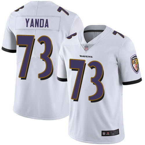 Marshal Yanda Baltimore Ravens white Vapor jersey