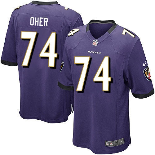 Michael Oher Baltimore Ravens purple jersey