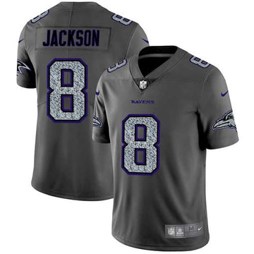 Lamar Jackson Baltimore Ravens gray Fashion Static jersey