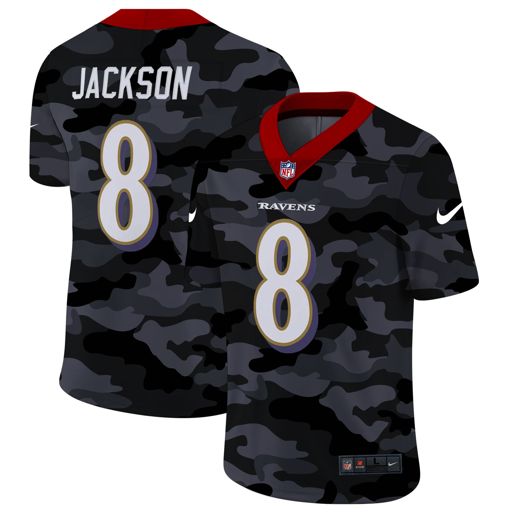 Lamar Jackson Baltimore Ravens camo Limited jersey