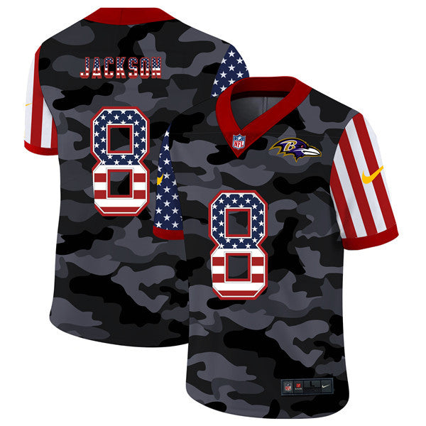 Lamar Jackson Baltimore Ravens camo Limited jersey