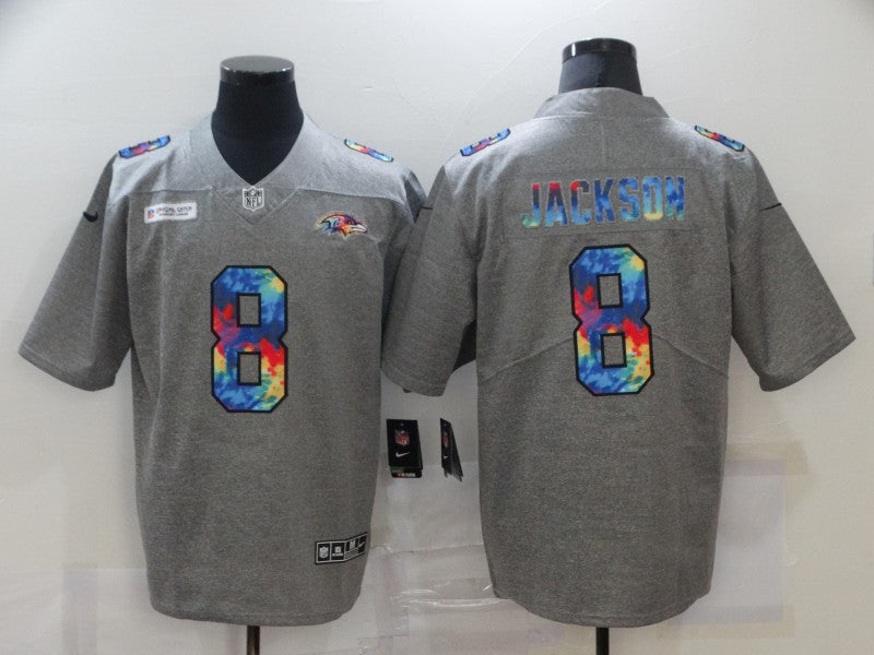 Lamar Jackson Baltimore Ravens grey Limited jersey
