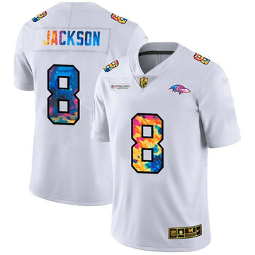 Lamar Jackson Baltimore Ravens white Limited jersey