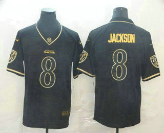 Lamar Jackson Baltimore Ravens black jersey