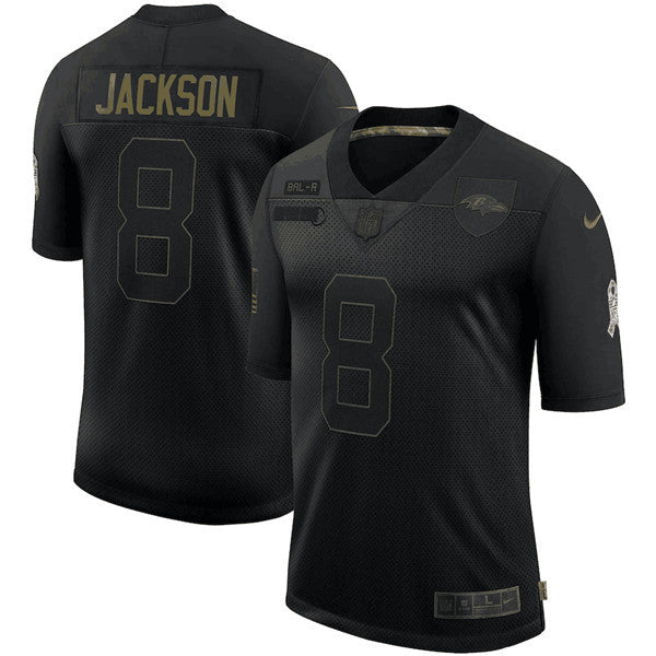Lamar Jackson Baltimore Ravens black Salute To Service jersey
