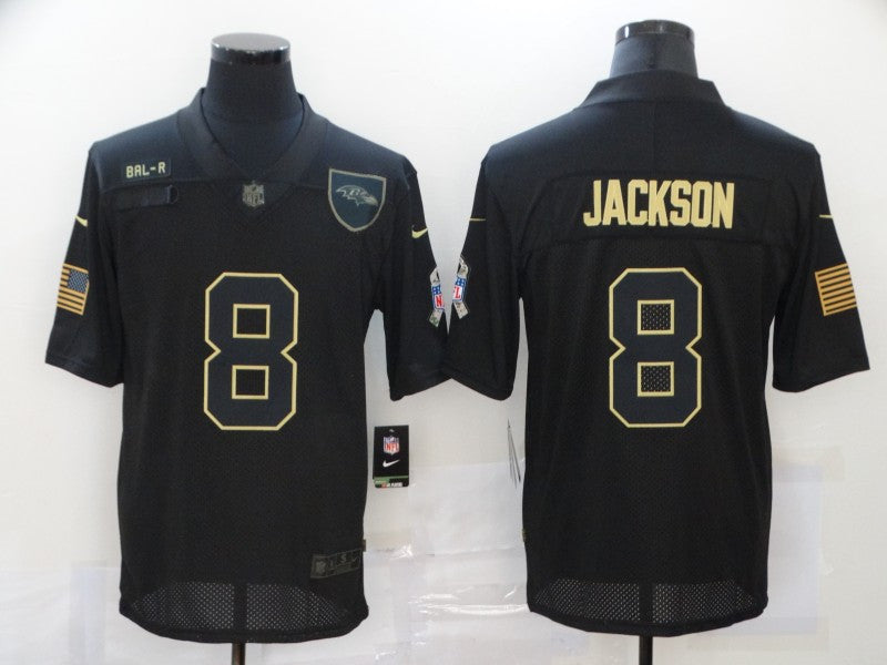 Lamar Jackson Baltimore Ravens black Salute To Service jersey