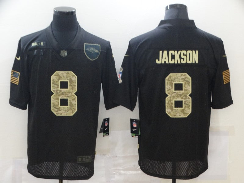 Lamar Jackson Baltimore Ravens black Salute To Service jersey