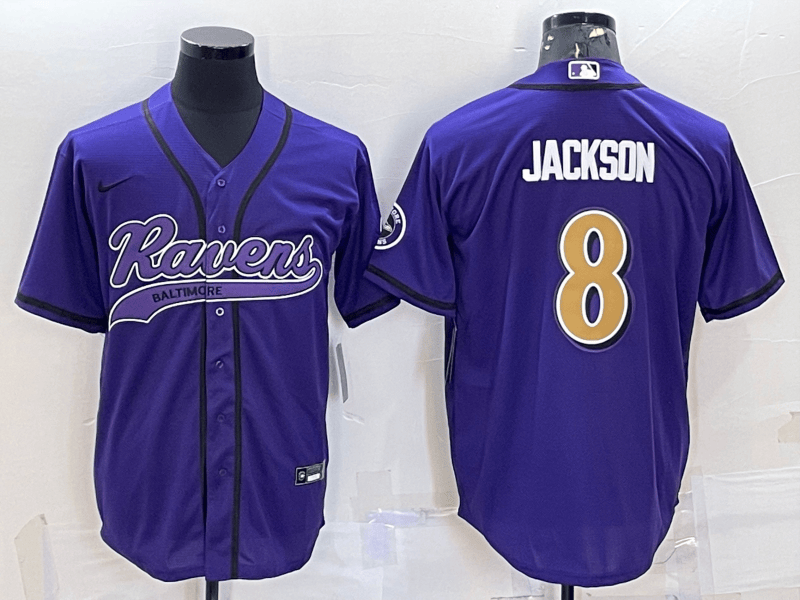 Lamar Jackson Baltimore Ravens black jersey